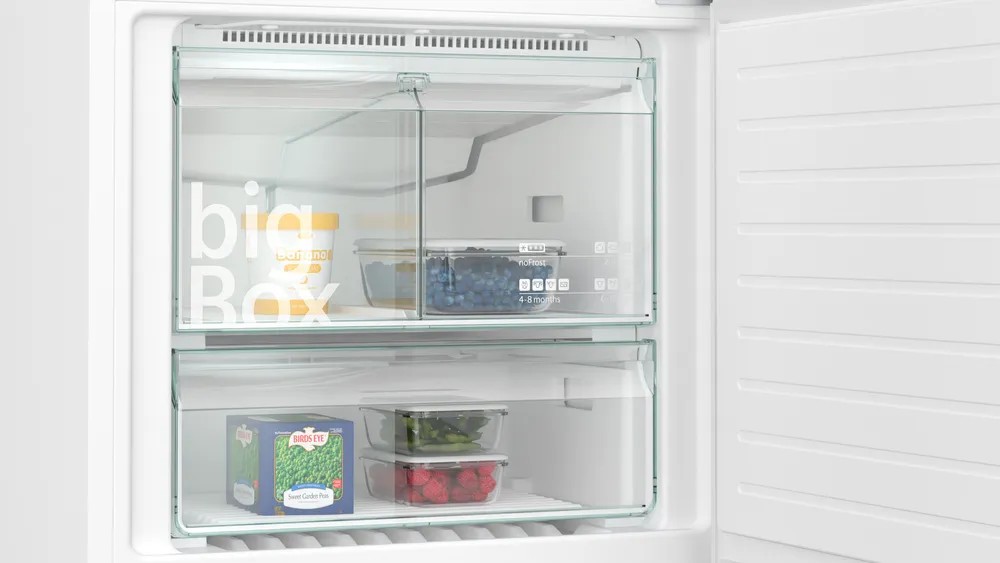iQ500 KG76NCWE0N Alttan Donduruculu Buzdolabı 186 x 75 cm Beyaz, Total noFrost
