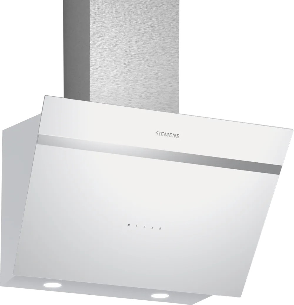 iQ300 LC66KPJ20T Duvar Tipi Davlumbaz 60 cm Beyaz Cam Yüzey, Beyaz