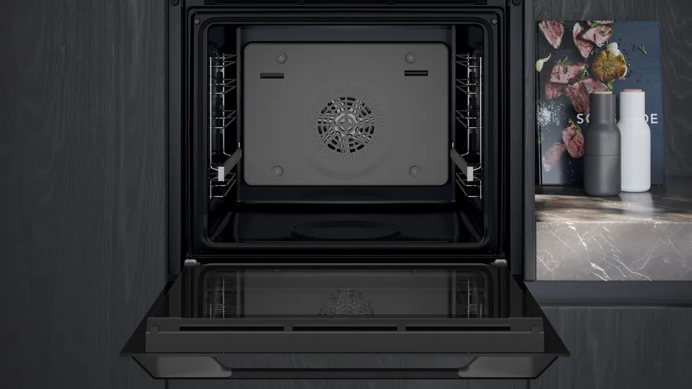 iQ300 HU736AEG0T Buhar Destekli Ankastre Fırın 60 x 60 cm darkSteel Line