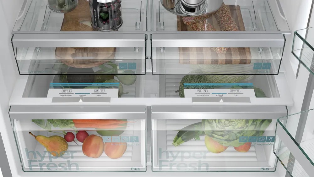 iQ700 KG86PFIC0N Alttan Donduruculu Buzdolabı 186 x 86 cm Kolay temizlenebilir Inox, Total noFrost