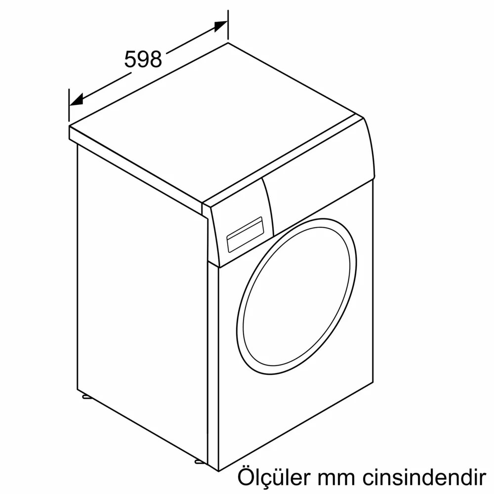 iQ300 WM12N200TR Çamaşır Makinesi 9 kg 1200 dev./dak., Beyaz
