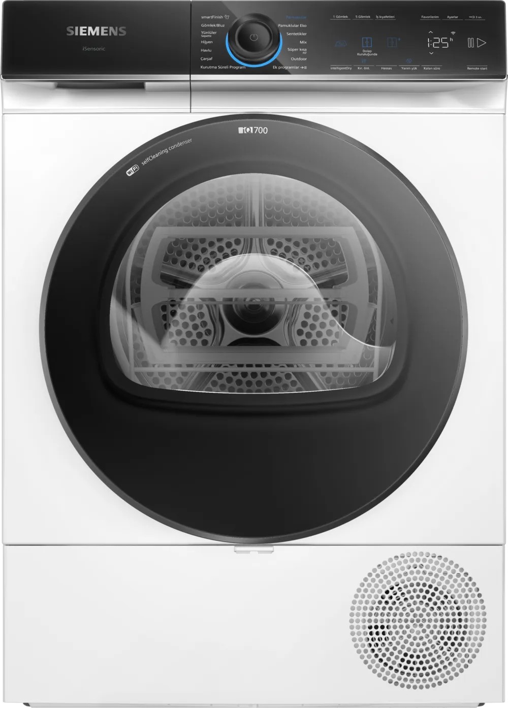 iQ700 WQ45B2A0TR Isı Pompalı Kurutma Makinesi 9 kg Beyaz