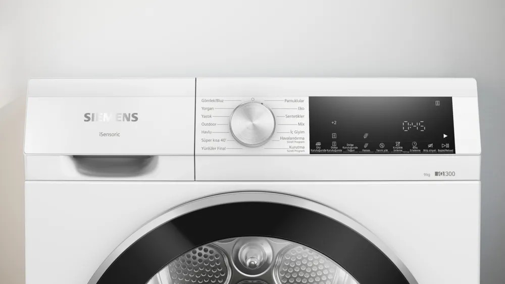 iQ300 WQ42A201TR Isı Pompalı Kurutma Makinesi 9 kg Beyaz