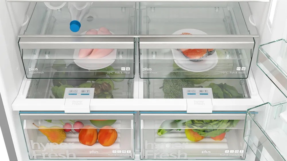 iQ500 KG86NAID2N Alttan Donduruculu Buzdolabı 186 x 86 cm Kolay temizlenebilir Inox, Total noFrost