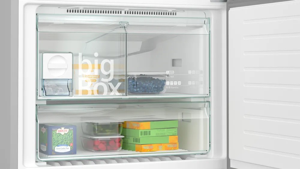 iQ500 KG86NAID2N Alttan Donduruculu Buzdolabı 186 x 86 cm Kolay temizlenebilir Inox, Total noFrost