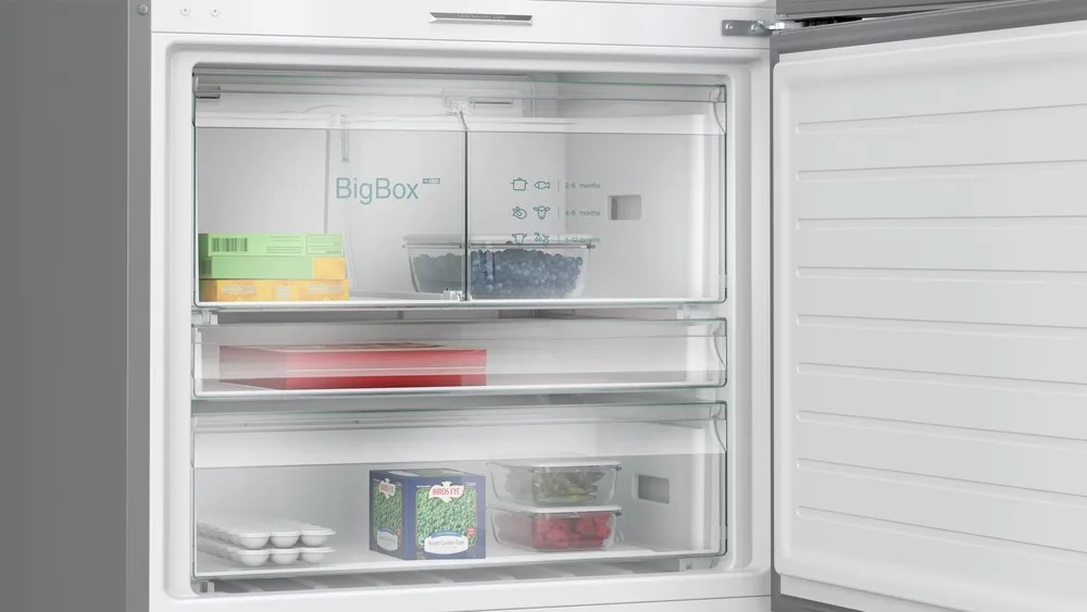iQ700 KG86PFIC0N Alttan Donduruculu Buzdolabı 186 x 86 cm Kolay temizlenebilir Inox, Total noFrost