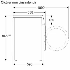 iQ700 WG44B2A0TR Çamaşır Makinesi 9 kg maks. 1400 dev./dak.