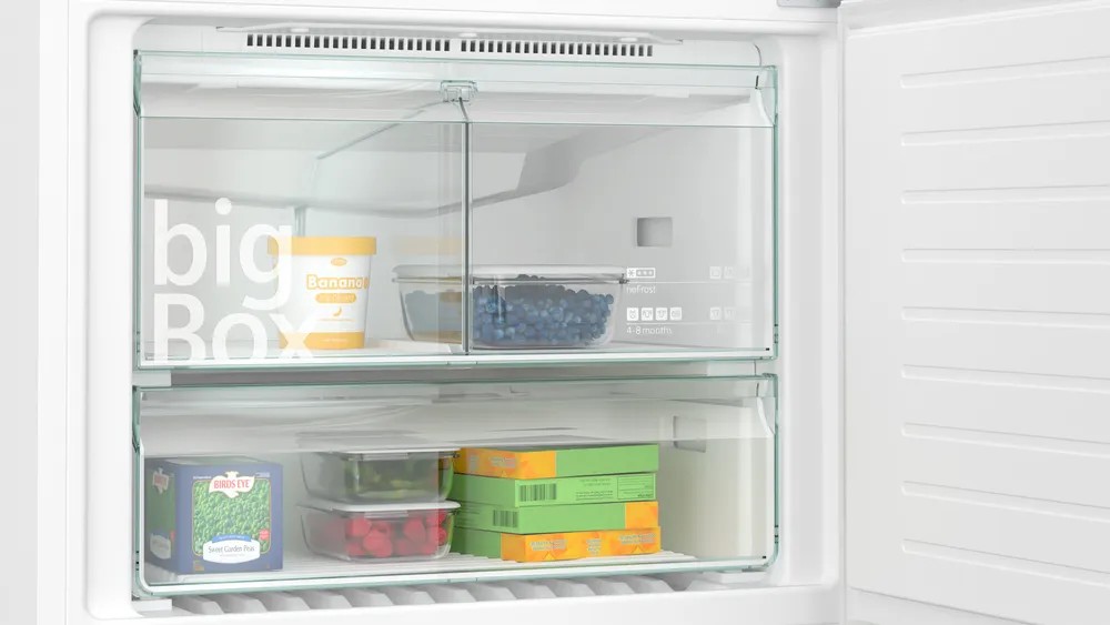 iQ500 KG86NVWE0N Alttan Donduruculu Buzdolabı 186 x 86 cm Beyaz, Total noFrost