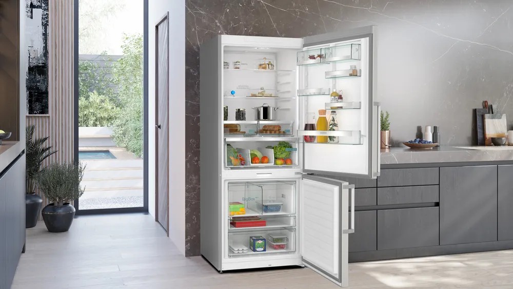 iQ700 KG76PAIC0N Alttan Donduruculu Buzdolabı 186 x 75 cm Kolay temizlenebilir Inox, Total noFrost