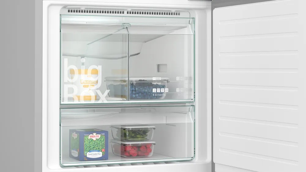 iQ500 KG56NLBE0N Alttan Donduruculu Buzdolabı 193 x 70 cm Siyah, Total noFrost