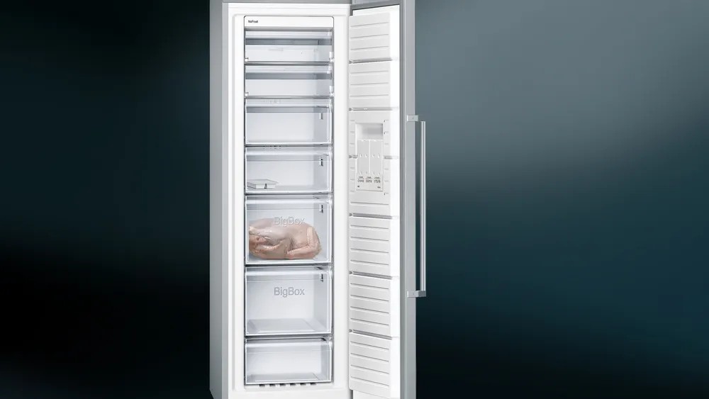 iQ300 GS36NVIE0N Solo Derin Dondurucu 186 x 60 cm Kolay temizlenebilir Inox