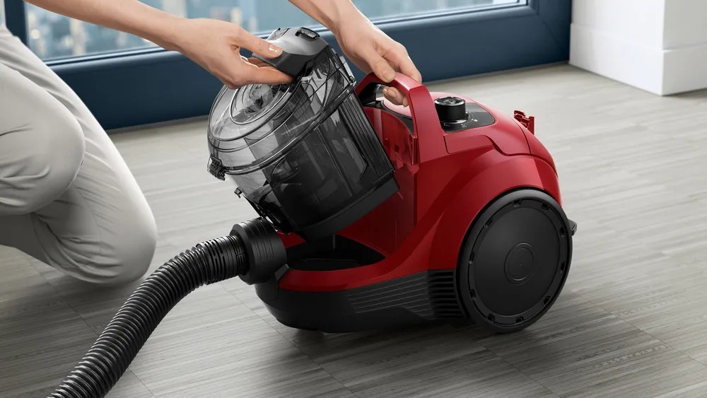 iQ300 VSX21A300 Toz torbasız Süpürge Kırmızı