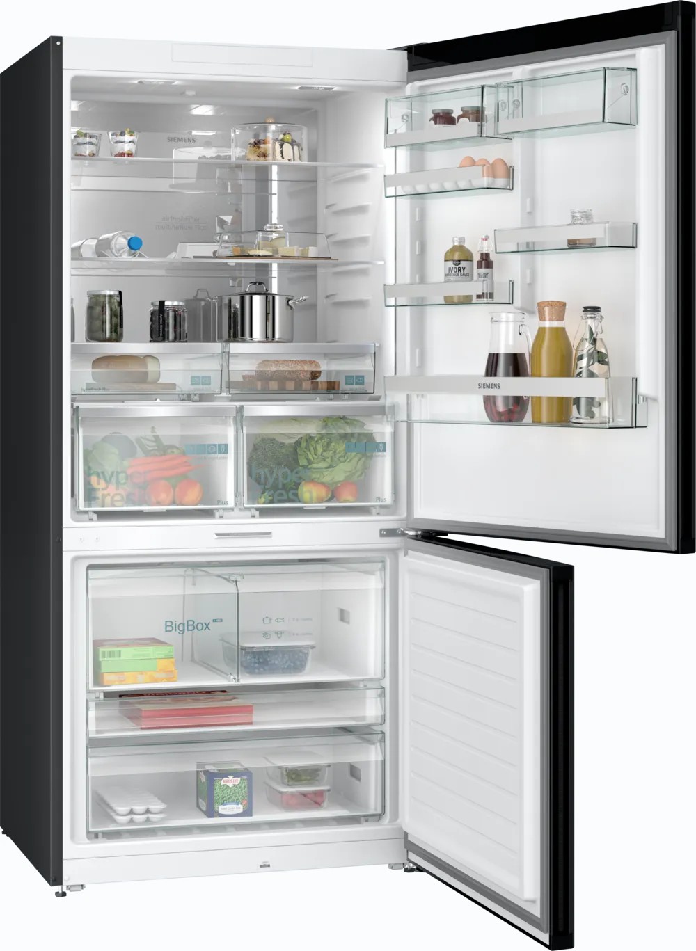 iQ700 KG86PAXB0N Alttan Donduruculu Buzdolabı 186 x 86 cm BlackSteel, Total noFrost