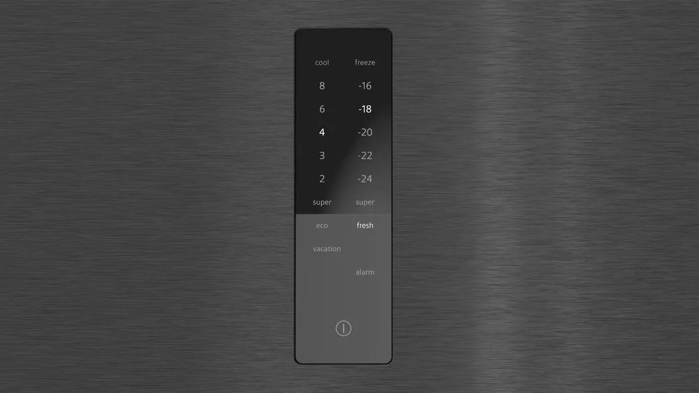 iQ500 KG76NCXE0N Alttan Donduruculu Buzdolabı 186 x 75 cm BlackSteel, Total noFrost