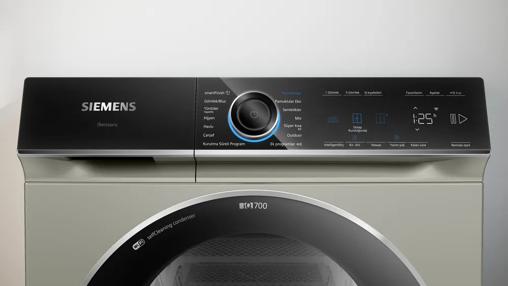 iQ700 WQ45B2AXTR  Isı Pompalı Kurutma Makinesi 9 kg Gümüş