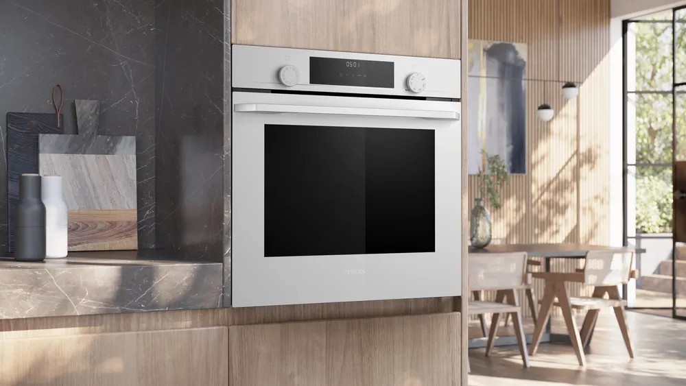 iQ300 HU717ABV0T Buhar Destekli Ankastre Fırın 60 x 60 cm Beyaz