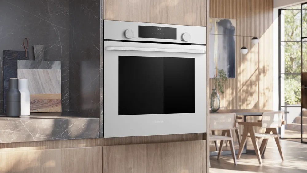 iQ300 HU736AEV0T Buhar Destekli Ankastre Fırın 60 x 60 cm Beyaz