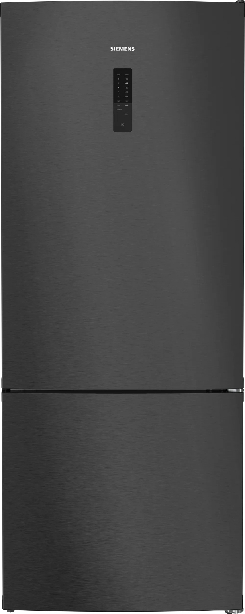 iQ500 KG76NCXE0N Alttan Donduruculu Buzdolabı 186 x 75 cm BlackSteel, Total noFrost