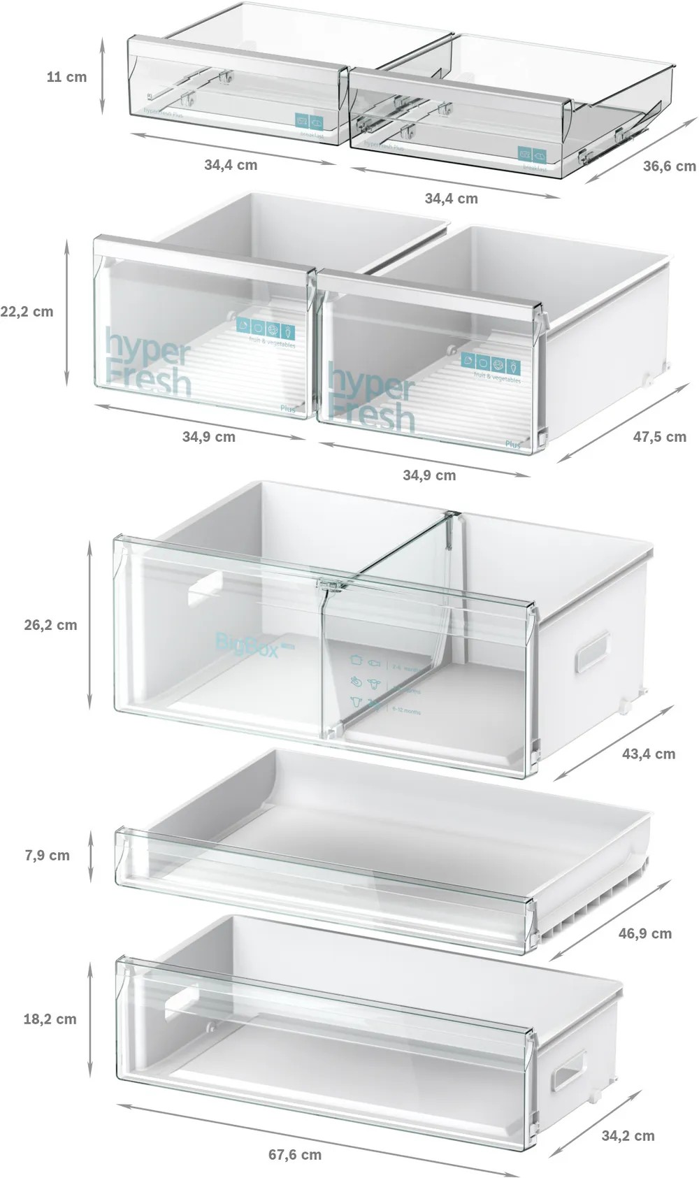 iQ700 Alttan Donduruculu Buzdolabı 186 x 86 cm Kolay temizlenebilir Inox, Total noFrost