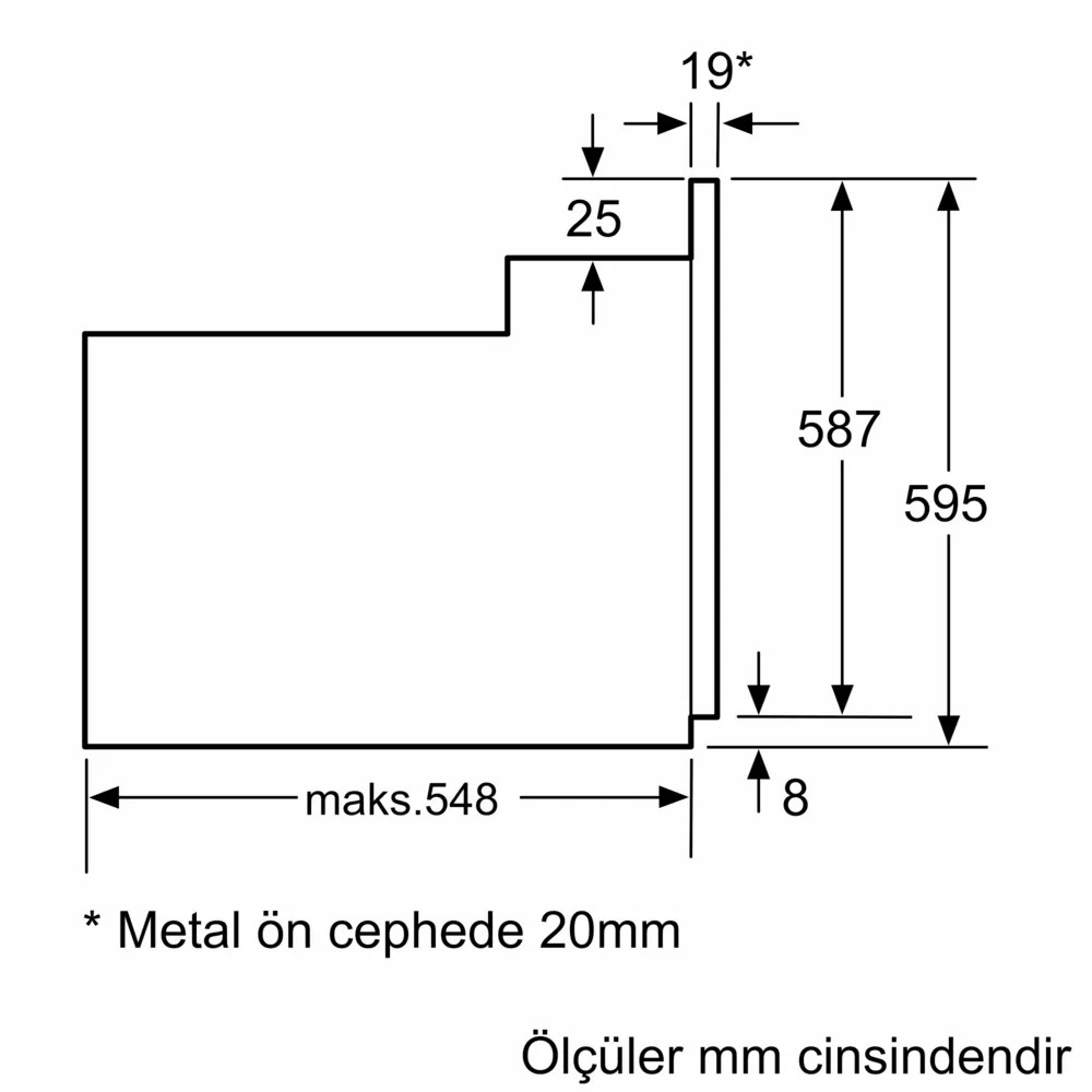 iQ500 HB557JYW5T Ankastre Fırın 60 x 60 cm Beyaz