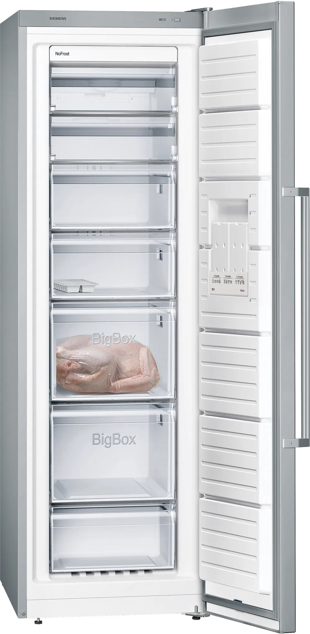 iQ300 GS36NVIE0N Solo Derin Dondurucu 186 x 60 cm Kolay temizlenebilir Inox