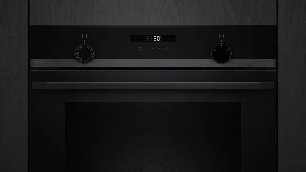 iQ300 HU736AEG0T Buhar Destekli Ankastre Fırın 60 x 60 cm darkSteel Line