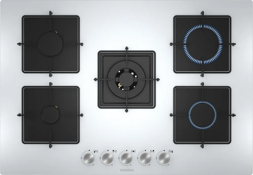iQ300 EN7B2QO12O Gazlı Ocak 75 cm Sert cam, Beyaz
