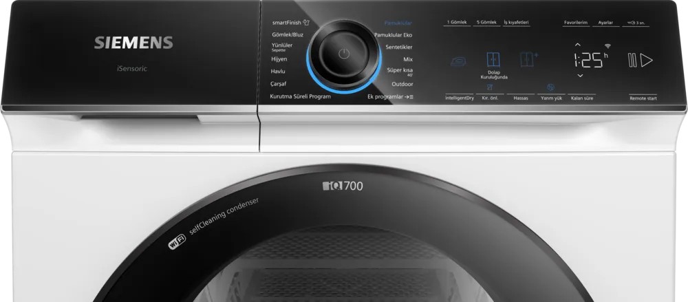 iQ700 WQ45B2A0TR Isı Pompalı Kurutma Makinesi 9 kg Beyaz