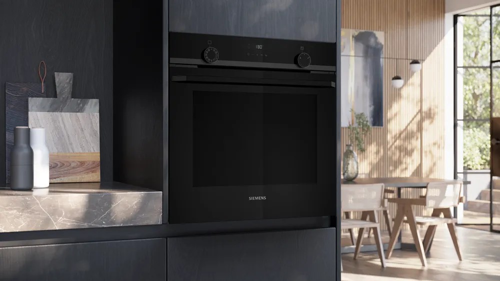 iQ300 HU736AEG0T Buhar Destekli Ankastre Fırın 60 x 60 cm darkSteel Line