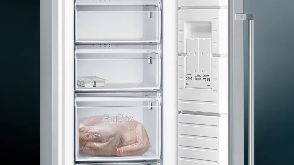 iQ300 GS36NVIE0N Solo Derin Dondurucu 186 x 60 cm Kolay temizlenebilir Inox