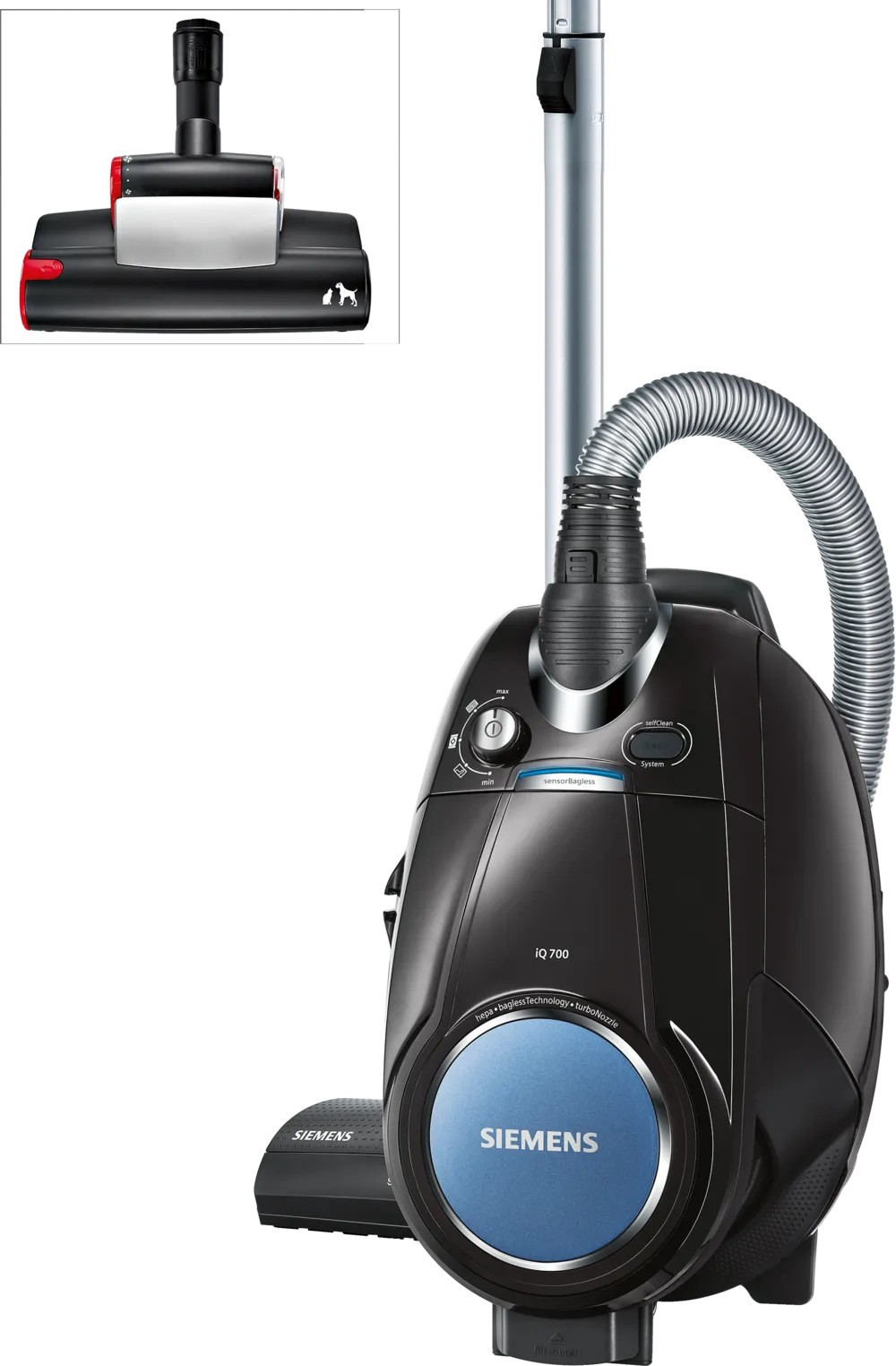 iQ700 VSX7XTRM Toz torbasız Süpürge Siyah