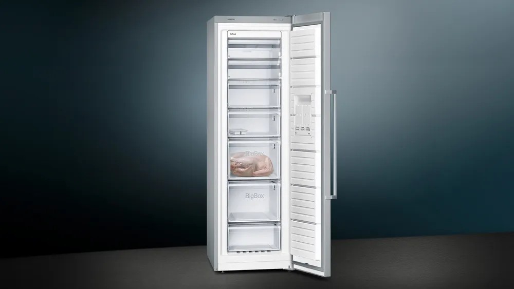 iQ300 GS36NVIE0N Solo Derin Dondurucu 186 x 60 cm Kolay temizlenebilir Inox