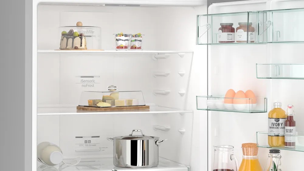 iQ300 KG76NVIE0N Alttan Donduruculu Buzdolabı 186 x 75 cm Kolay temizlenebilir Inox, Total noFrost