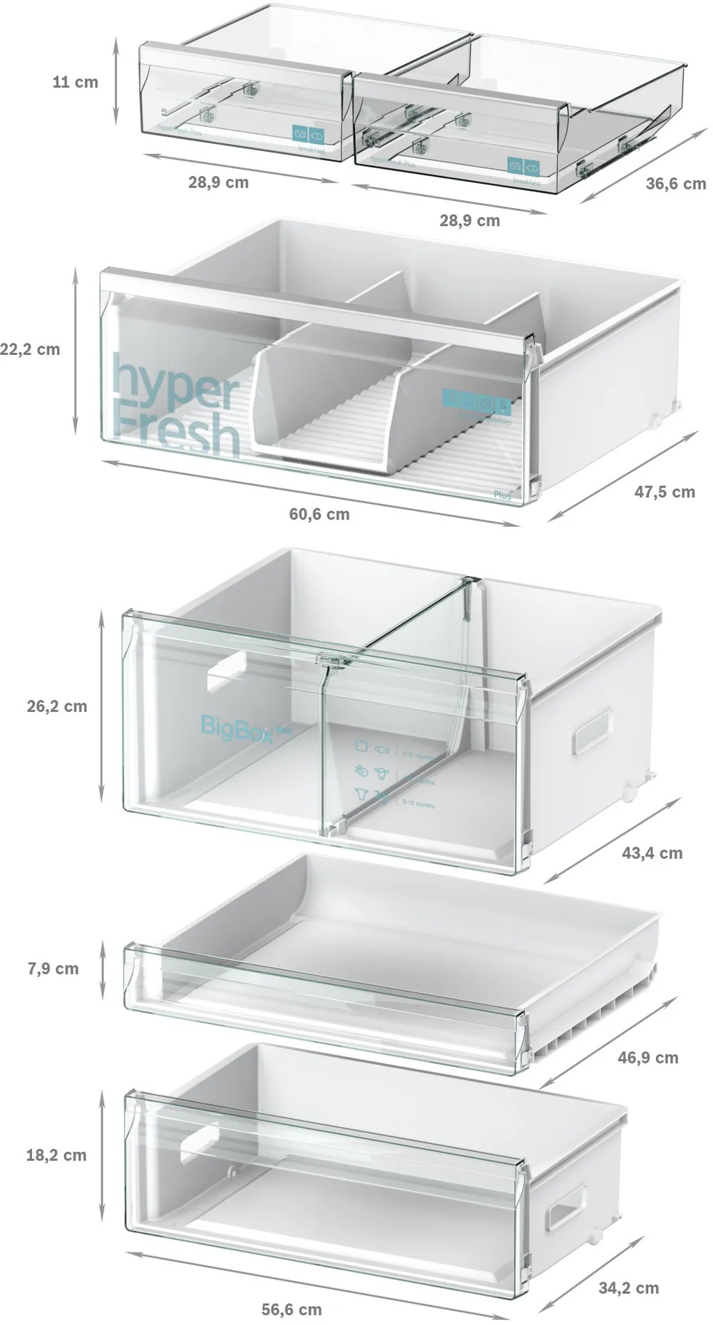 iQ700 KG76PAWC0N Alttan Donduruculu Buzdolabı 186 x 75 cm Beyaz, Total noFrost