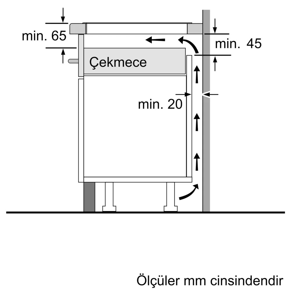 iQ100 EU611AGA5E İndüksiyonlu Ocak 60 cm Çerçevesiz Yüzey