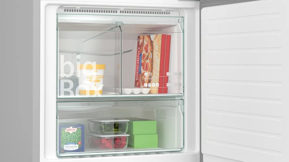 iQ300 KG55NVIE0N Alttan Donduruculu Buzdolabı 186 x 70 cm Kolay temizlenebilir Inox, Total noFrost