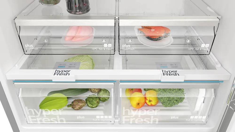iQ500 KD86NAID1N Üstten Donduruculu Buzdolabı 186 x 86 cm Kolay temizlenebilir Inox, Total noFrost