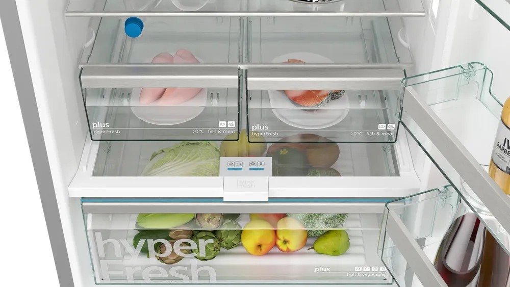 iQ500 KG56NLBE0N Alttan Donduruculu Buzdolabı 193 x 70 cm Siyah, Total noFrost
