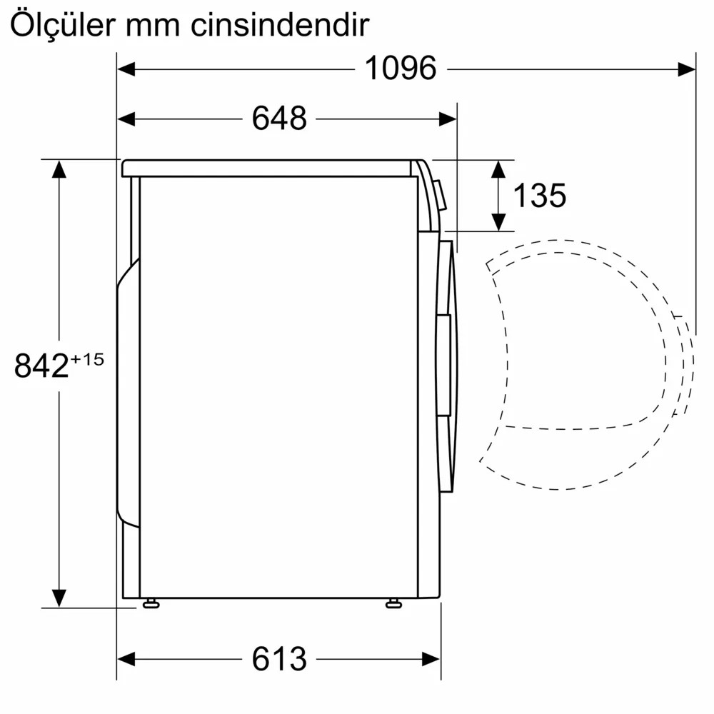 iQ300 WQ51G200TR Isı Pompalı Kurutma Makinesi 10 kg Beyaz