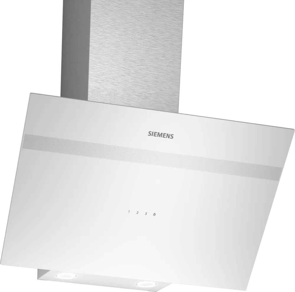 iQ100 LC64KPJ20T Duvar Tipi Davlumbaz 60 cm Beyaz Cam Yüzey, Beyaz
