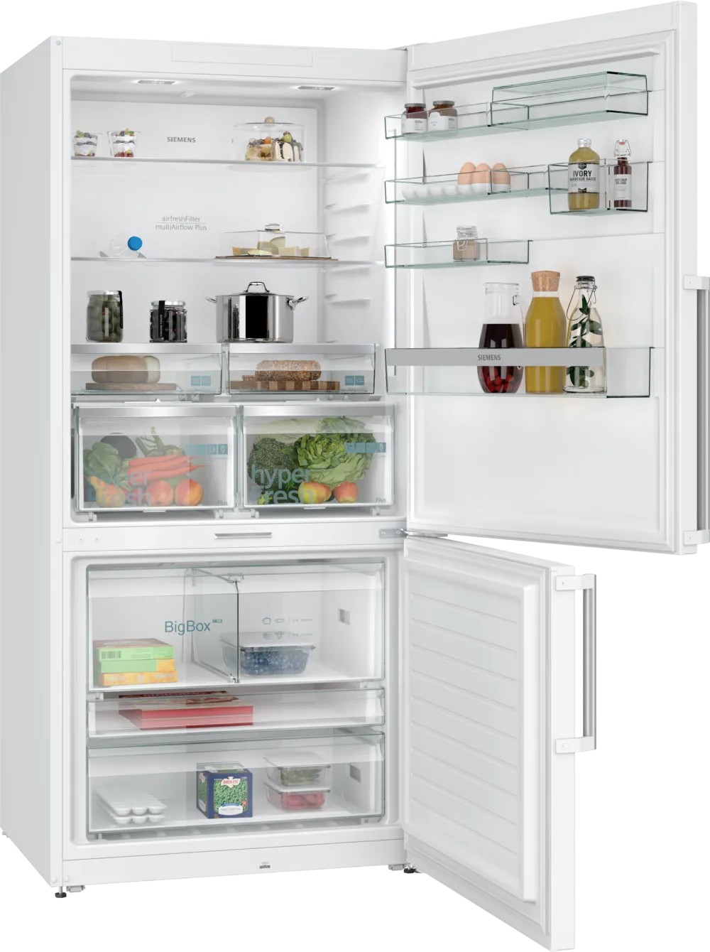 iQ700 KG86PFWC0N Alttan Donduruculu Buzdolabı 186 x 86 cm Beyaz, Total noFrost