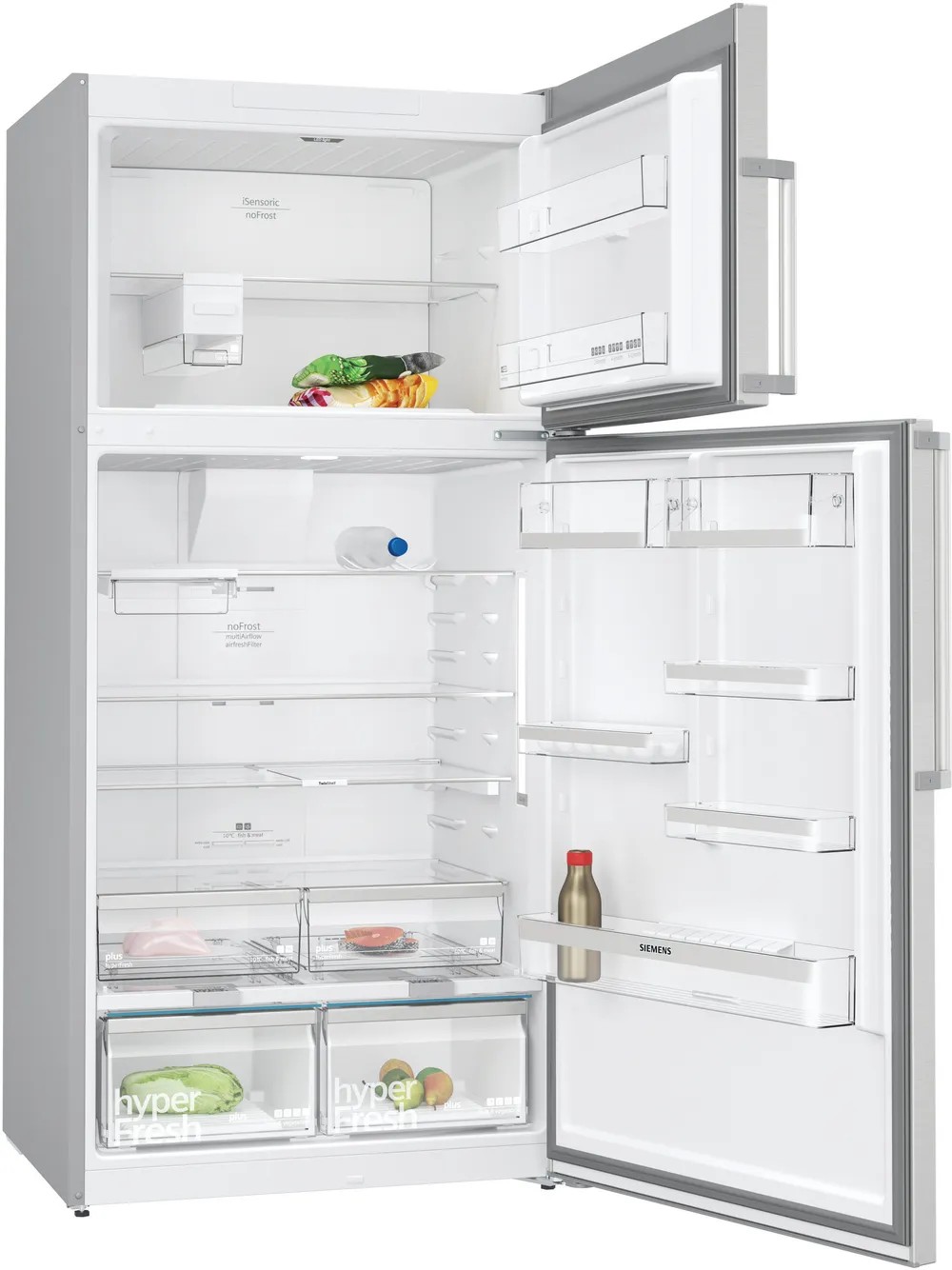 iQ500 KD86NAIE0N Üstten Donduruculu Buzdolabı 186 x 86 cm Kolay temizlenebilir Inox, Total noFrost