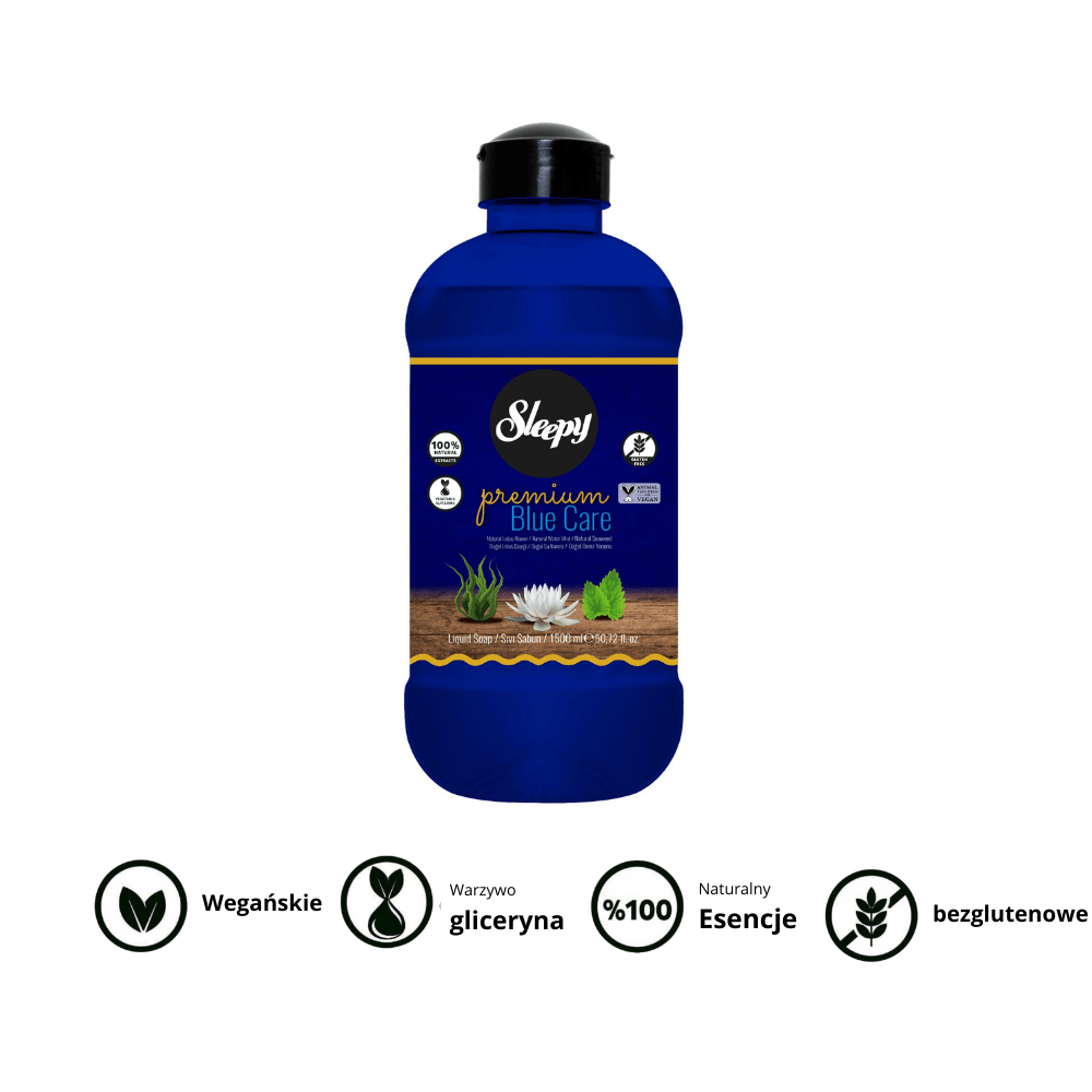 Mydło w płynie Sleepy Premium Blue Care Series 500 ml + 2x1500 ml