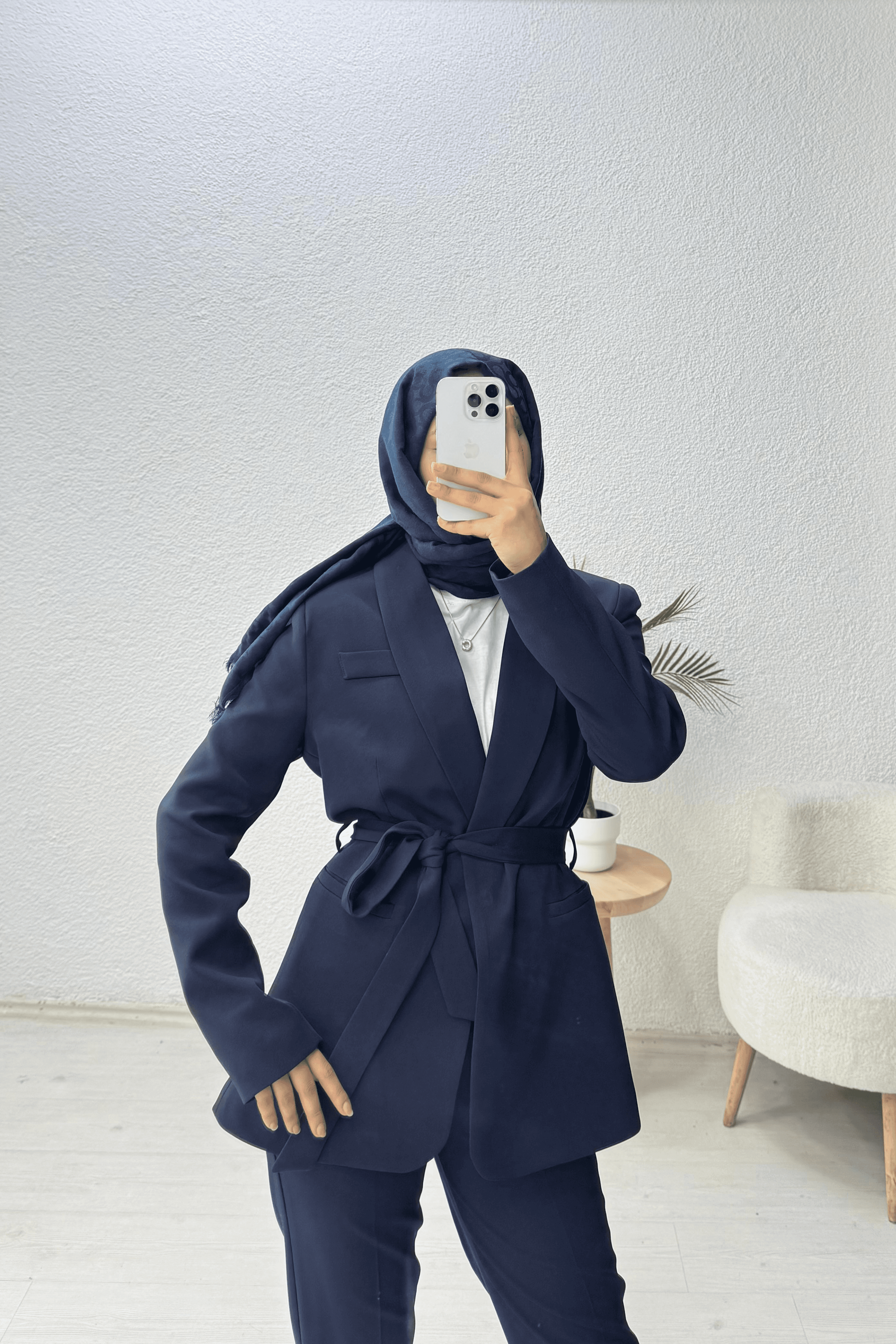 Kruvaze Yaka Blazer Ceket 