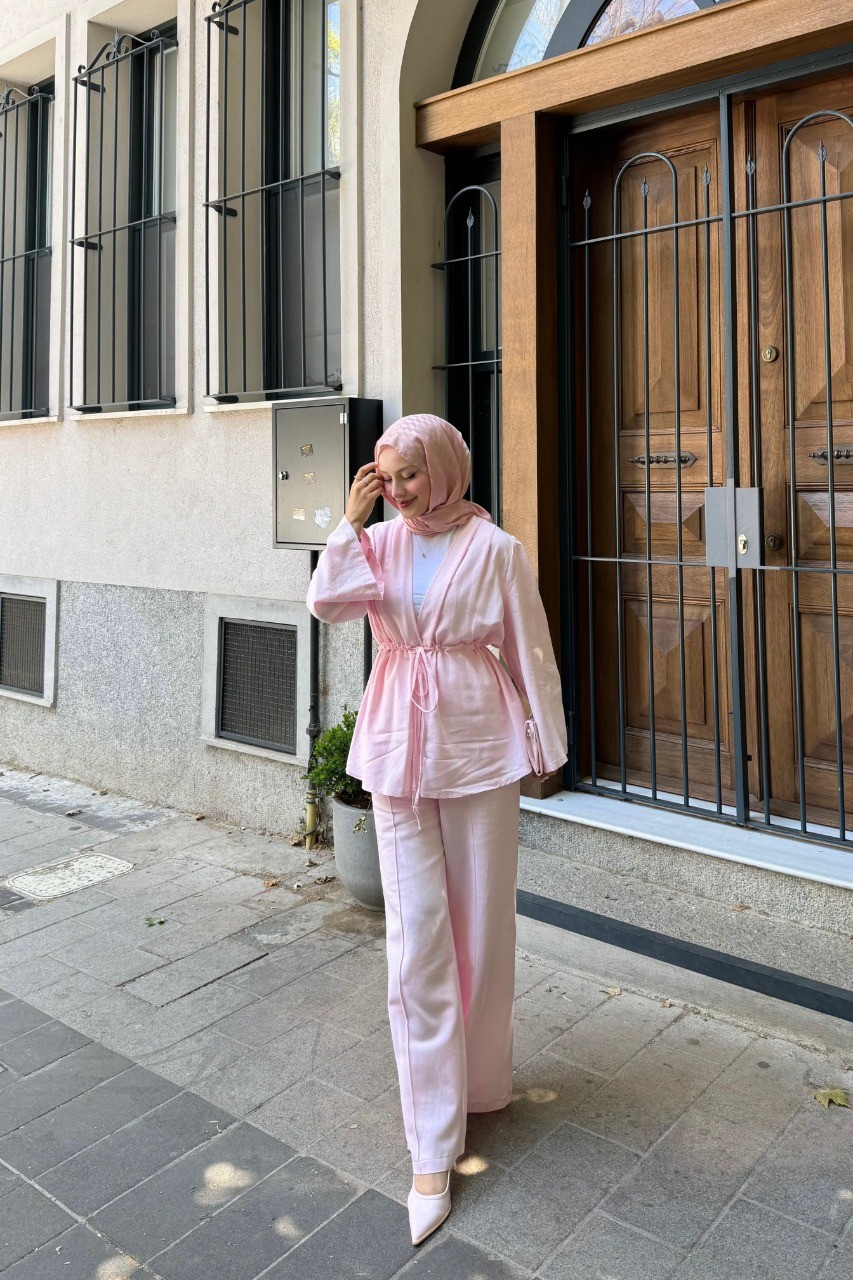 Taşlı Premium Takım - PEMBE
