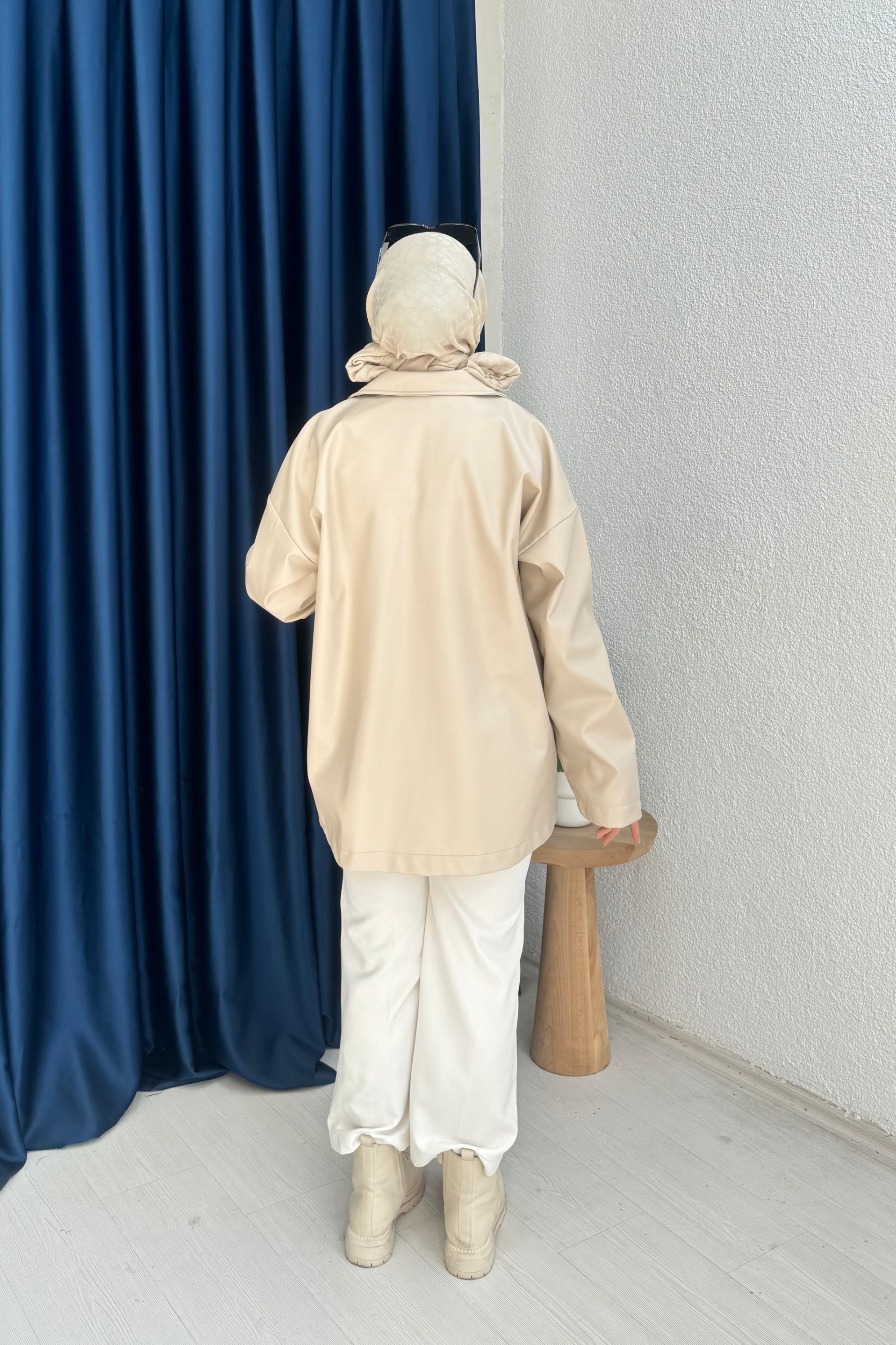 Oversize Deri Ceket