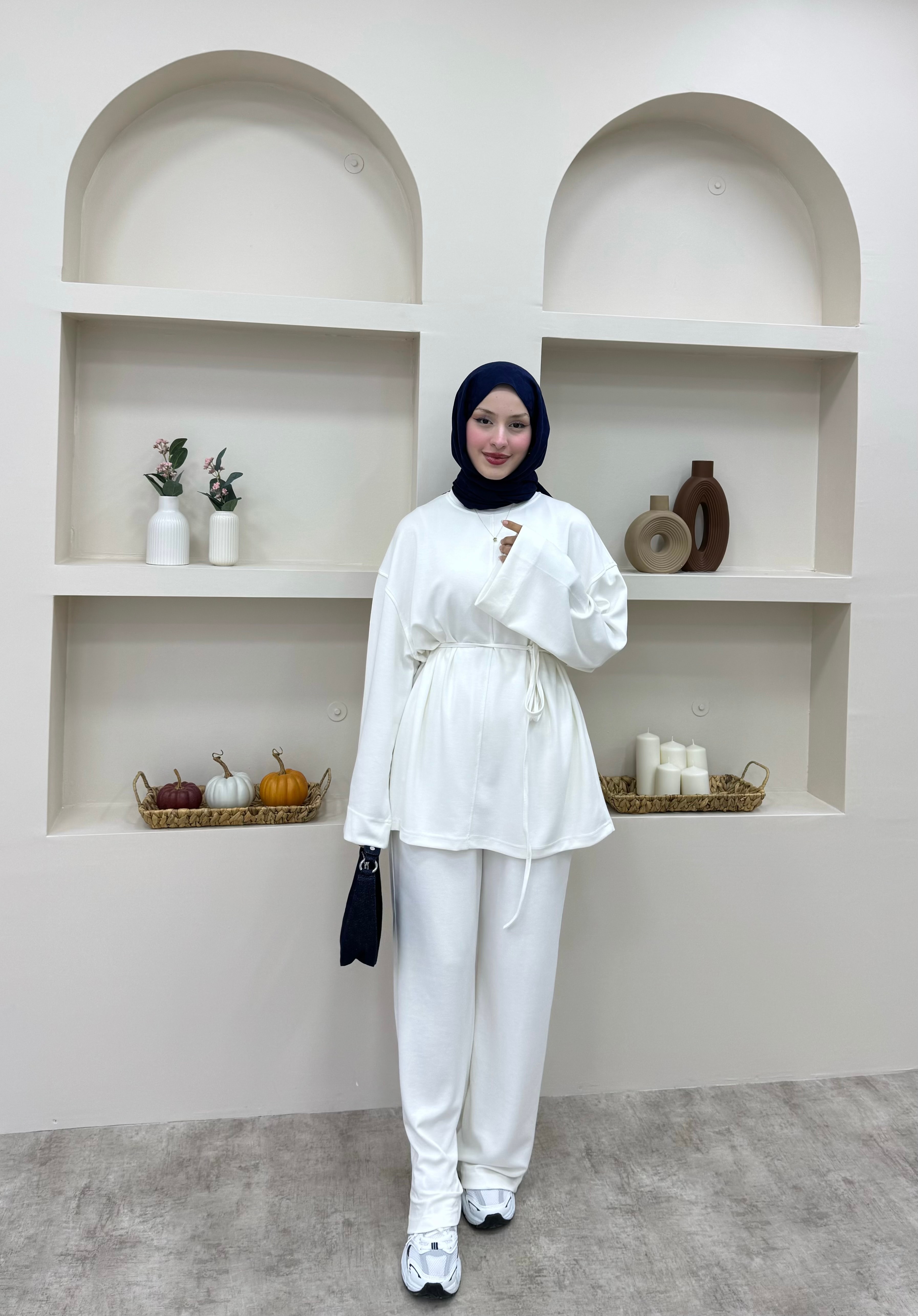 Lisa Oysho Basic Takım - BEYAZ