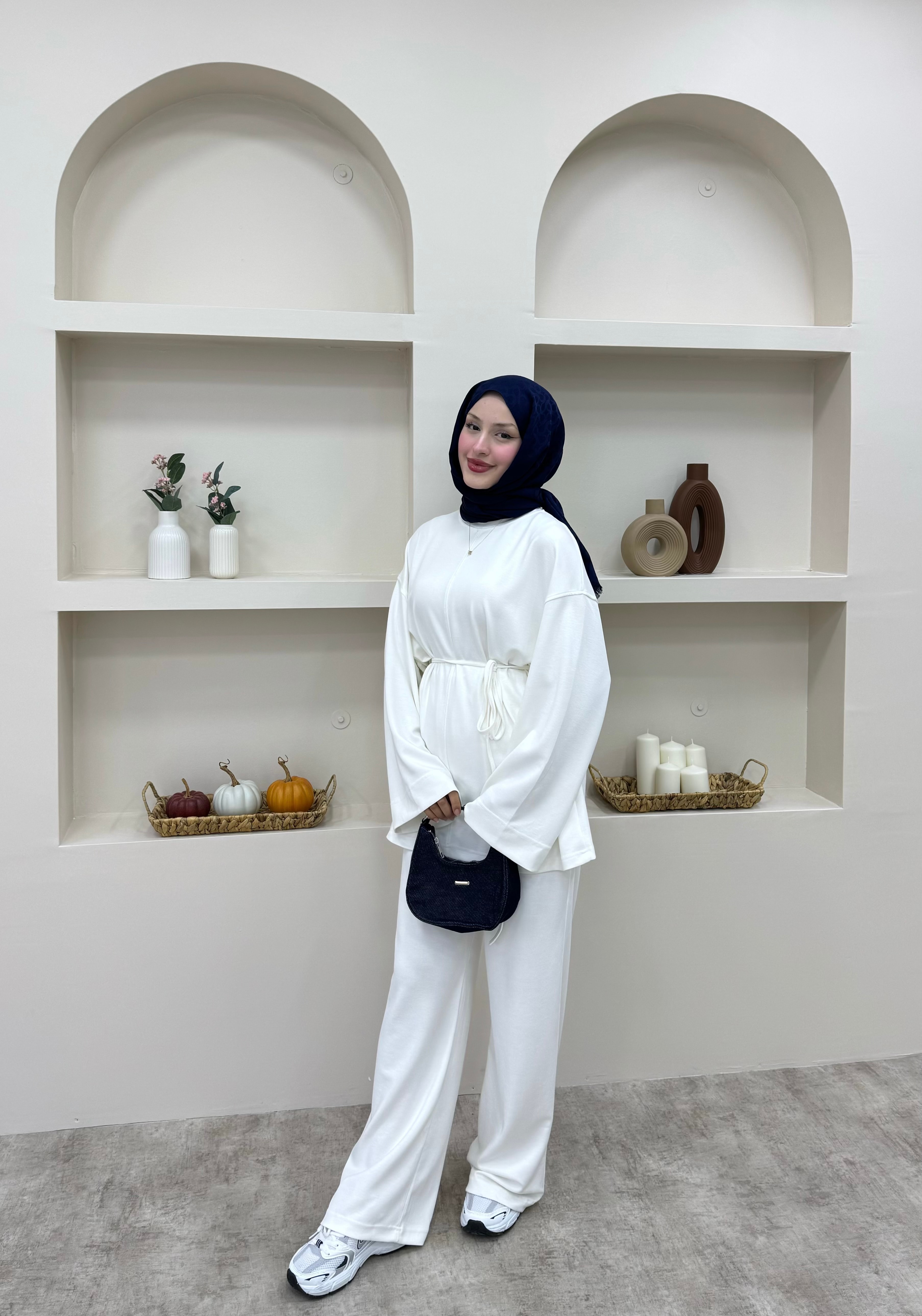 Lisa Oysho Basic Takım - BEYAZ