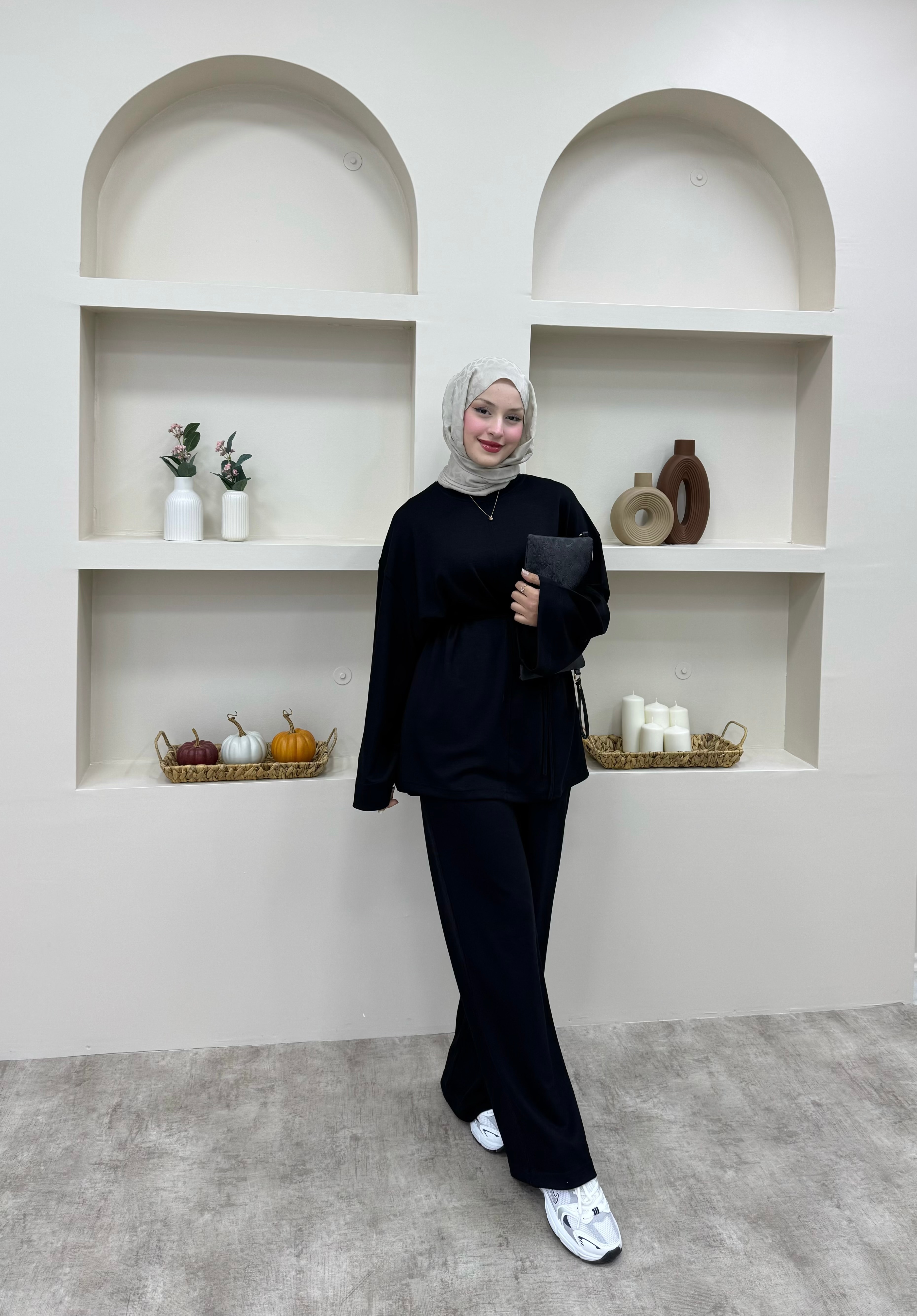 Lisa Oysho Basic Takım - Siyah