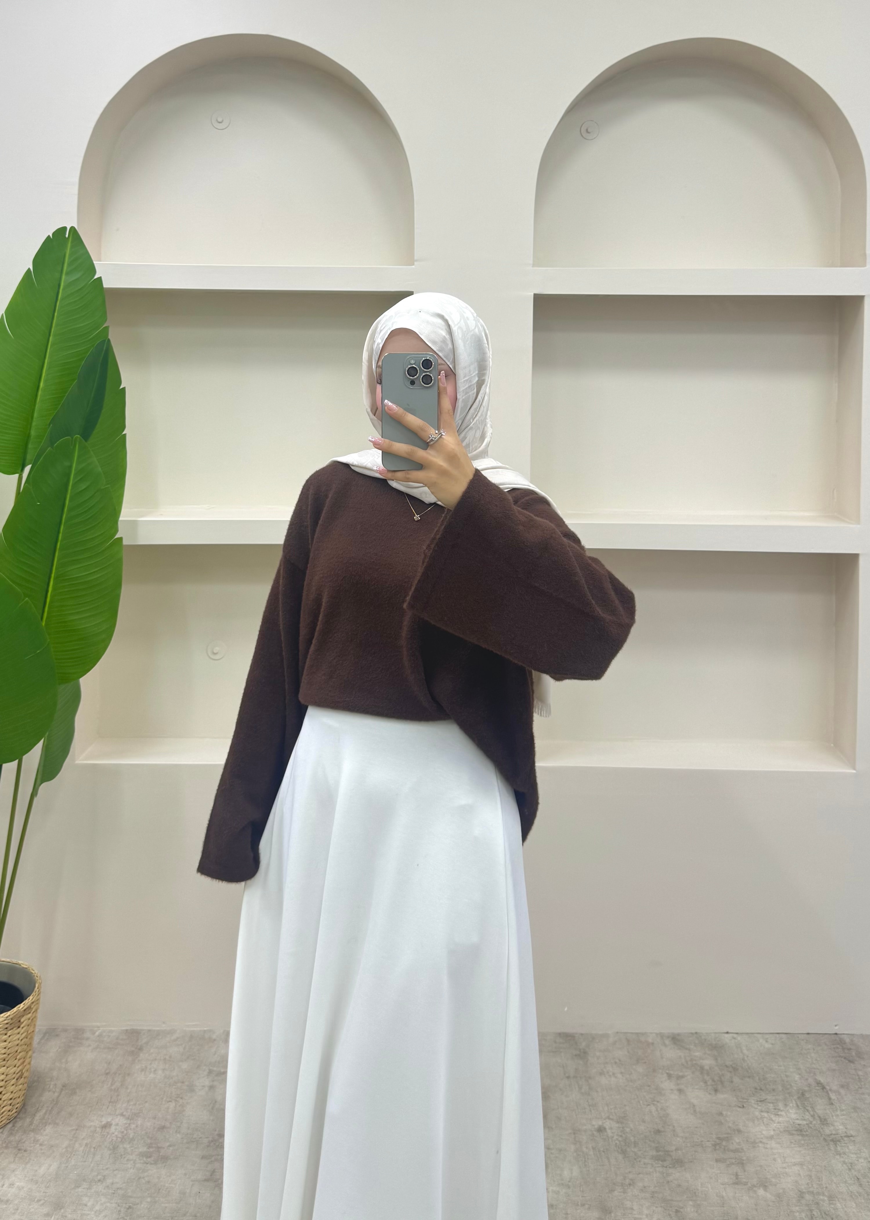 Lidya Angora Kazak - Kahverengi